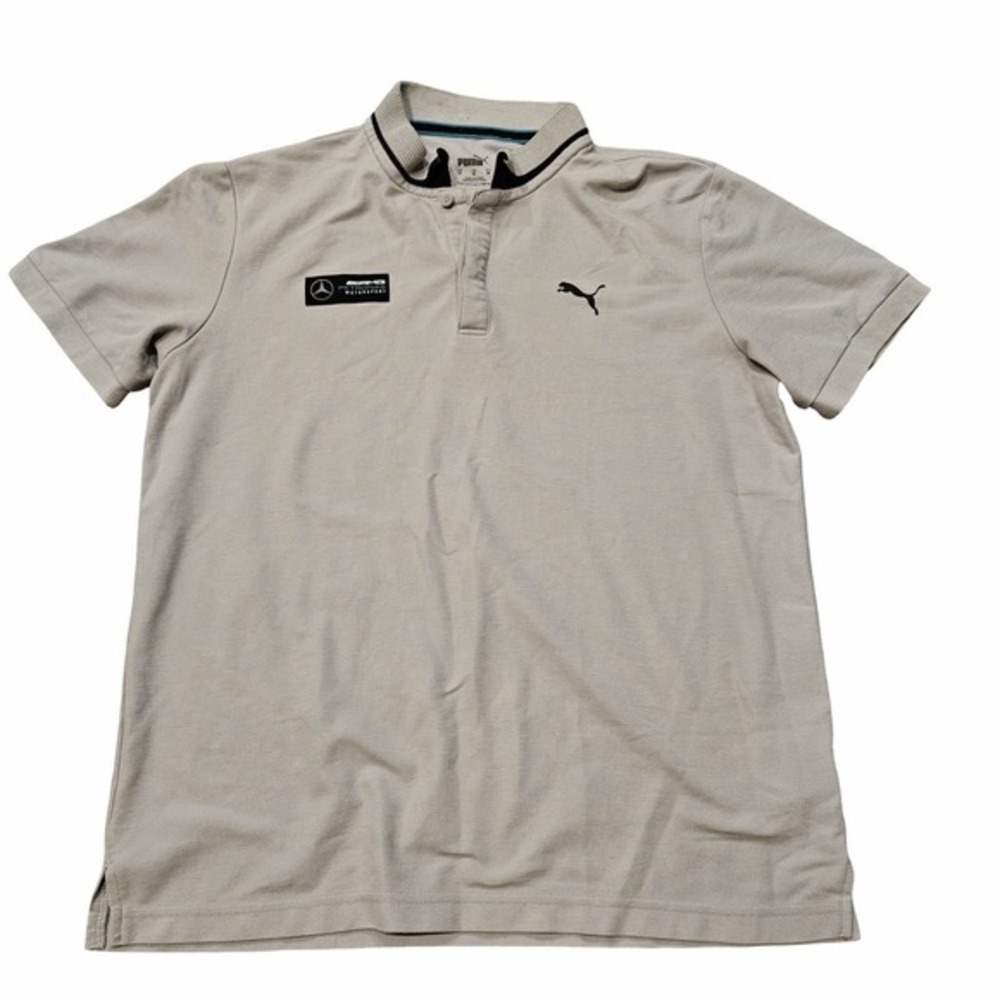 Puma‎ Mercedes AMG Petronas Motorsport Polo Shirt Gray Men's Medium